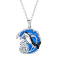 Women's shark necklace with copper pendant on adjustable cross chain, 41cm-50cm perimeter