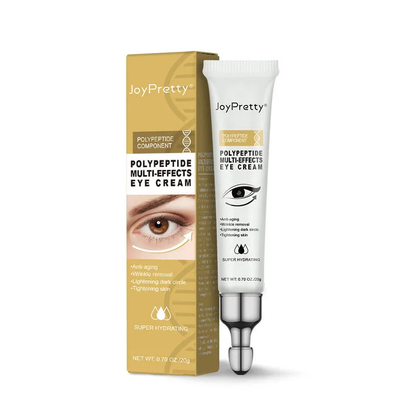 20g anti dark circle eye cream with peptide formula for puffiness reduction in white packaging