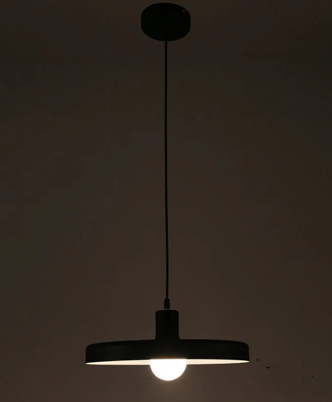 Black and white aluminium alloy restaurant chandelier pendant light in 35cm 50cm 60cm diameters