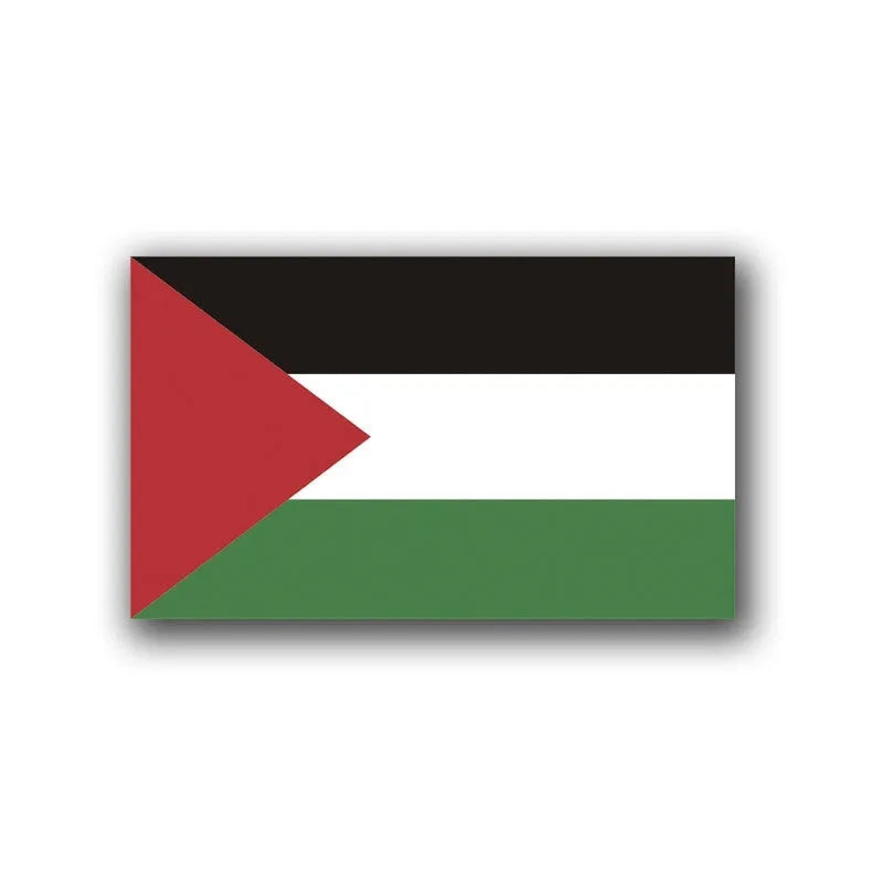 Palestinian flag car decal sticker with three colour design options
