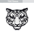 Aluminium car badge sticker featuring an eagle, lion, tiger, or wolf head design for vehicle exterior modification.