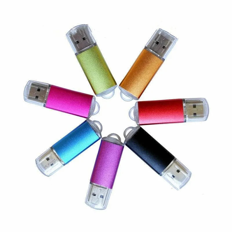 Programmable software encryption USB dongle with metal shell in various colours.
