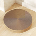 55cm round green cat scratching board with corrugated paper surface and two replacement refill packs