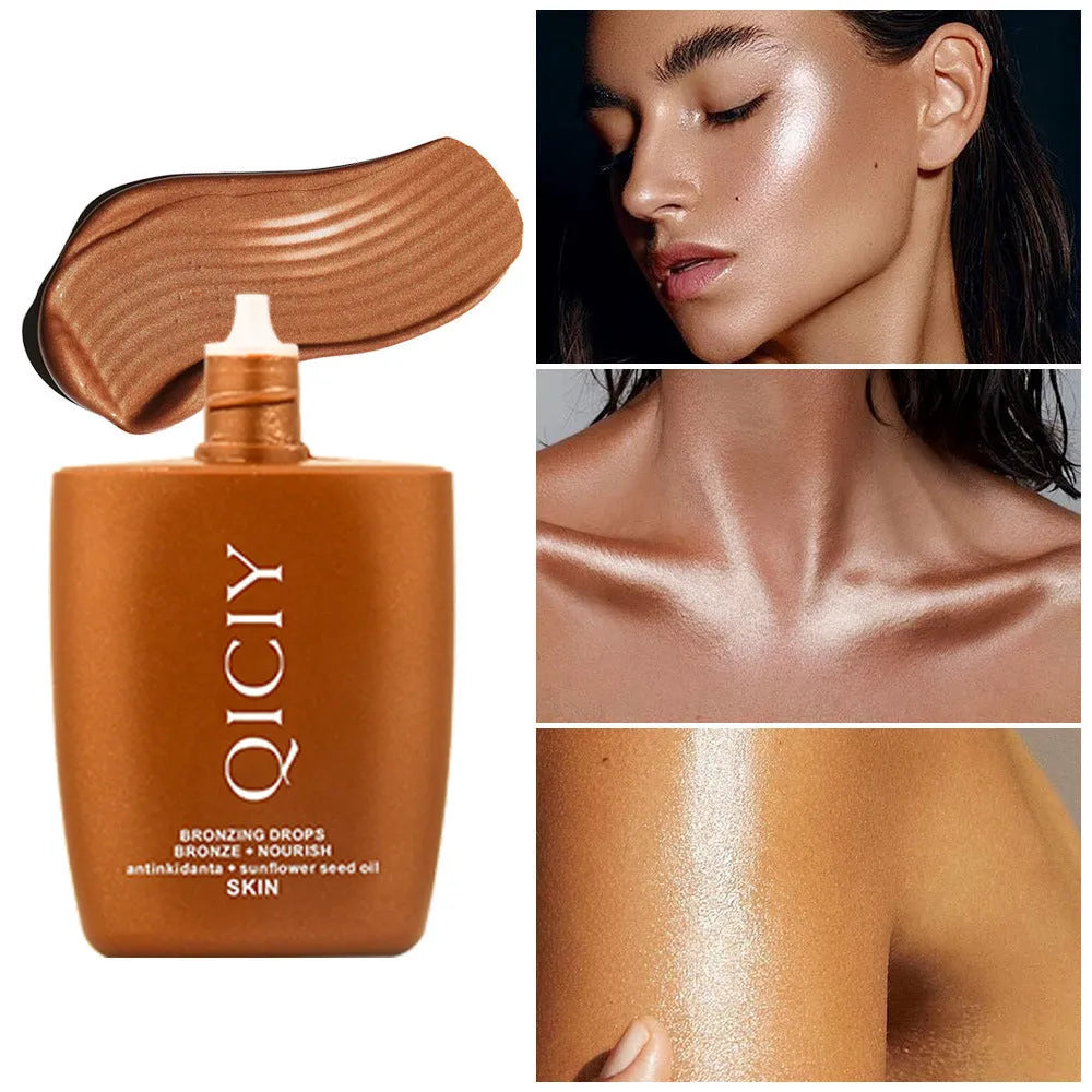 30ml face and body contour liquid bottle with brightening formula in four shade options