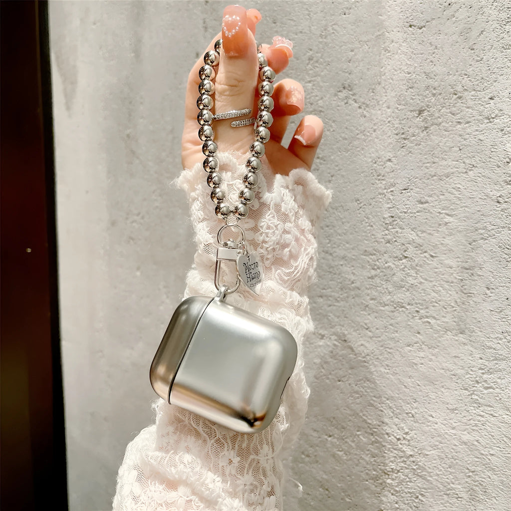 Matte plating TPU protective case with bracelet for Apple AirPods 1st, 2nd, 3rd, 4th generation and AirPods Pro.