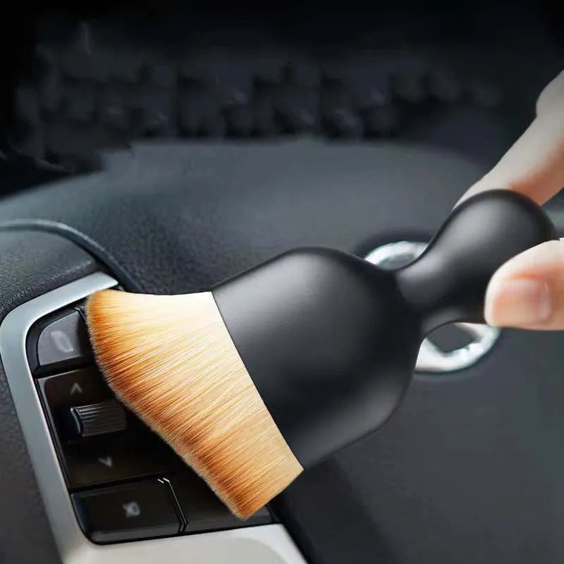 Soft PVC car interior cleaning brush for dust removal with 10cm length