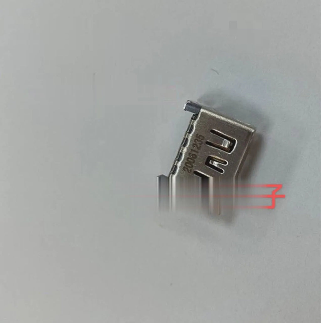 Silver HDMI interface host socket for gaming console accessories