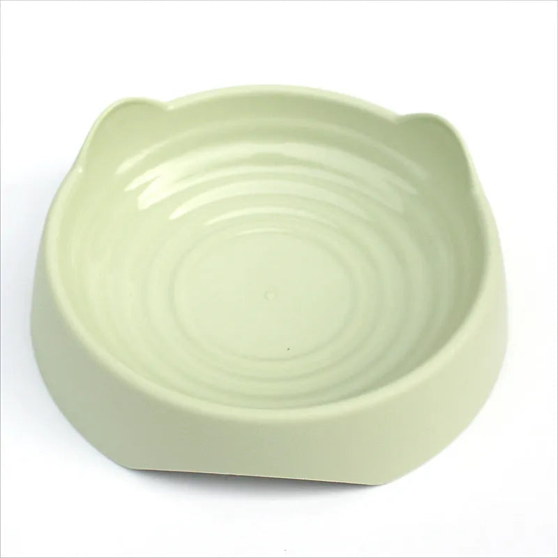 Ceramic dog slow feeder bowl with puzzle maze pattern in blue colour