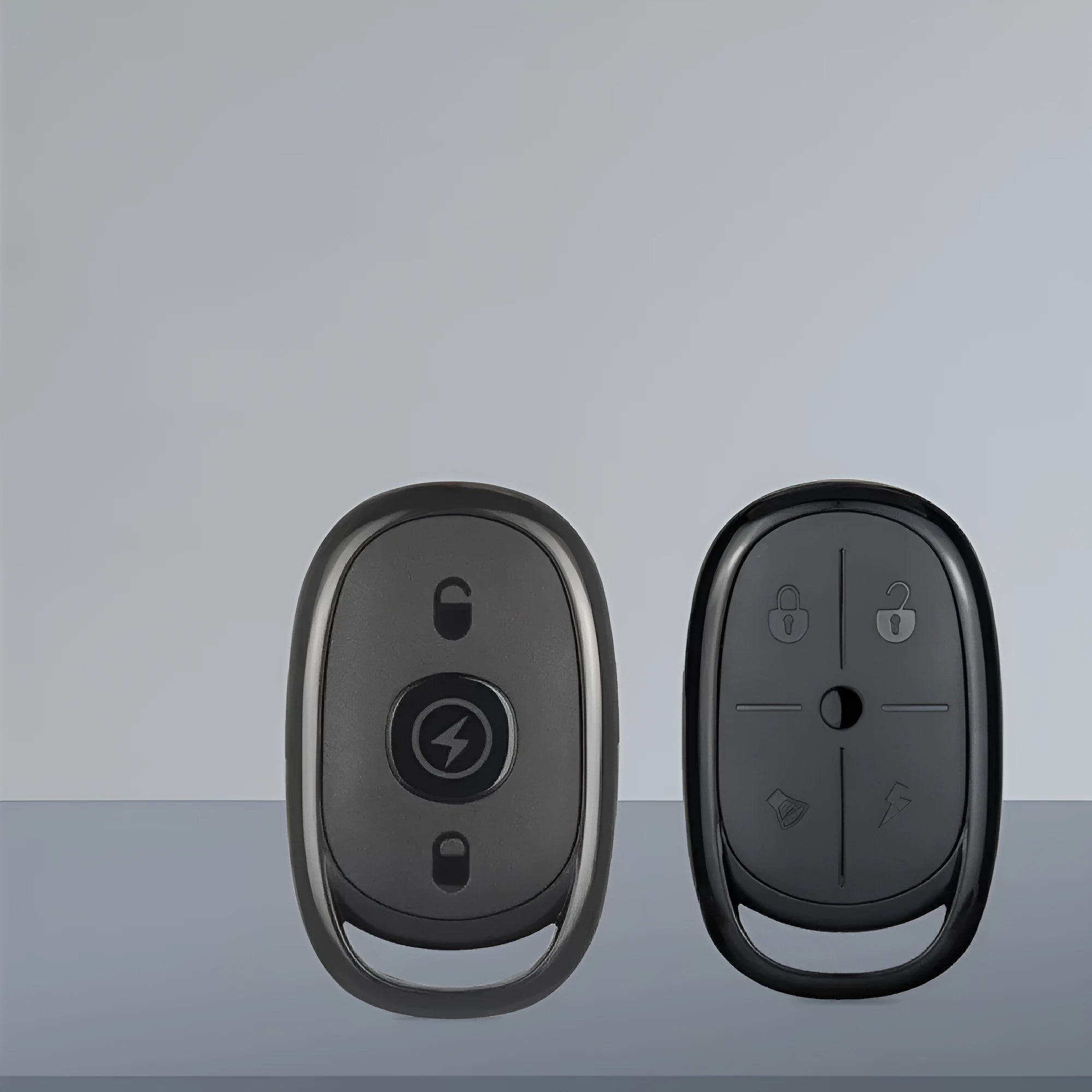 Black ABS 433MHz wireless copy remote control body with 3 keys and compact design