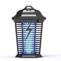 Black outdoor UV mosquito catcher with electric shock grid for 61 square metre coverage