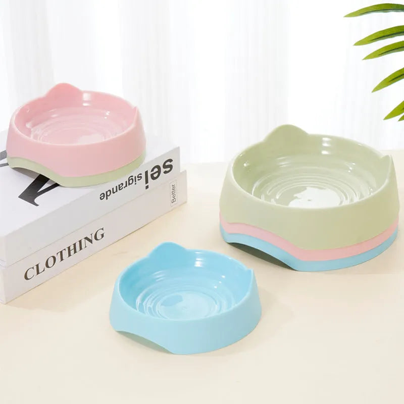 Ceramic dog slow feeder bowl with puzzle maze pattern in blue colour