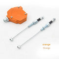 Aluminium motorcycle clutch labour-saving box in red, blue, gold, black, orange, and silver colour options.