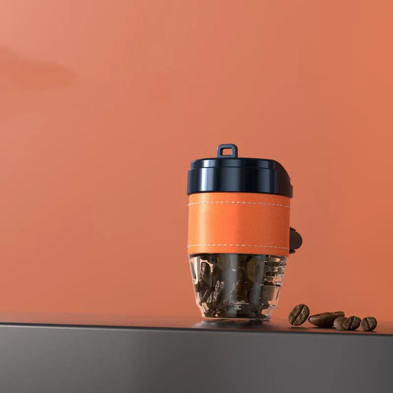 Coffee cup shaped solid car air freshener in choice of colours for vehicle odour removal