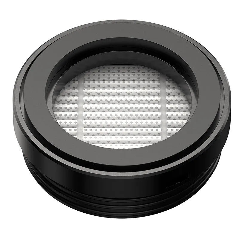 BASEUS wireless handheld car vacuum cleaner in black, white, or green with blowing hose attachment.