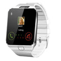 Smart watch with Bluetooth call on wrist, showing 1.44-inch touch screen in black, gold, silver grey, or white colour.