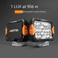 Universal black aluminium LED front bumper light bar kit for off-road vehicle installation
