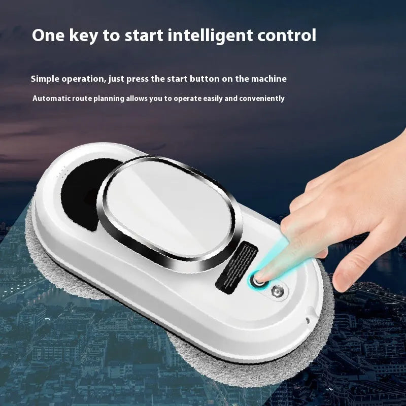 White full-automatic high altitude cleaning machine for window cleaning with remote control