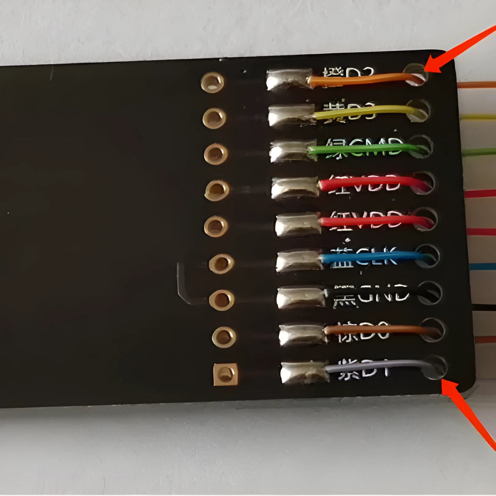 Professional EMMC read/write tool for car audio host maintenance on BMW, Audi, Mercedes vehicles