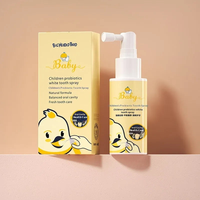Children's probiotics white teeth cleaning spray bottle with 40ml anticavity oral spray