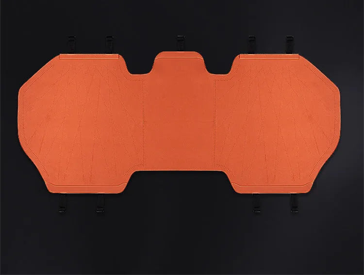 Ultra thin fur car seat cover with gradient hole technology in Hermes orange colour