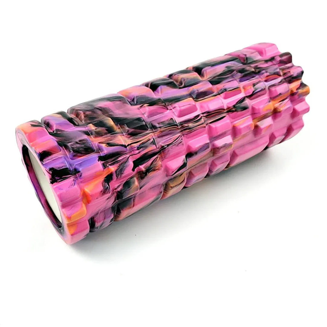 33 cm long camouflage pattern EVA foam roller with 14 cm diameter for fitness and yoga