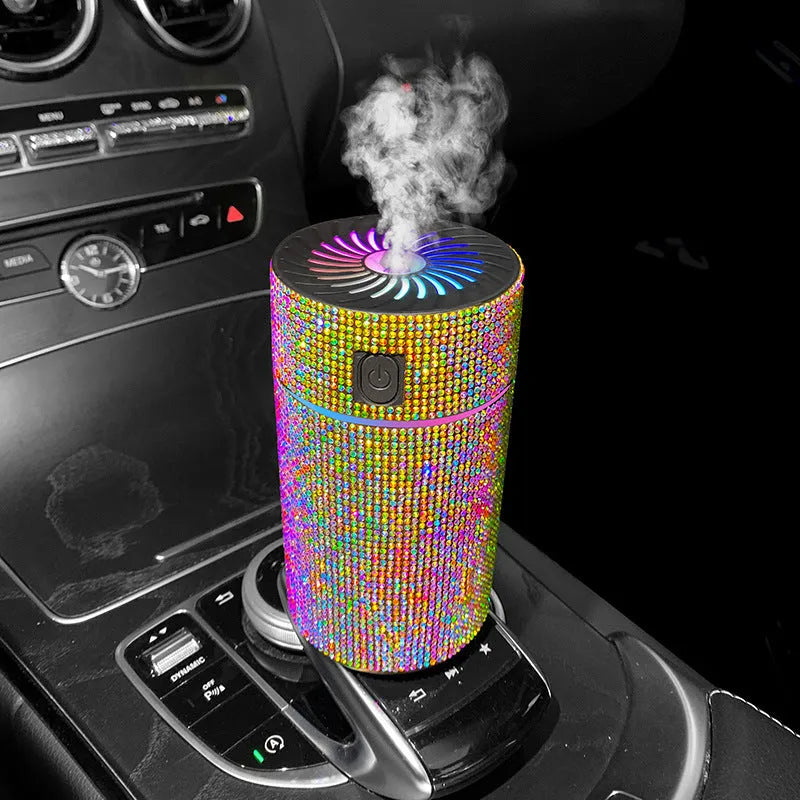 Car mounted air purification humidifier in various colours with USB power connection