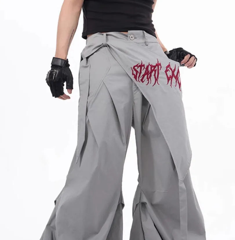 Boys wide-leg trousers in refined Korean style available in black grey white solid colours