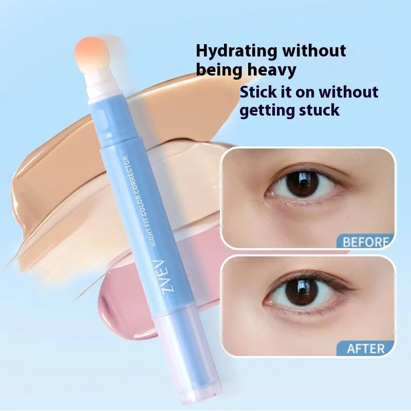 Sponge brush head moisturising clothing concealer cream in three shade options