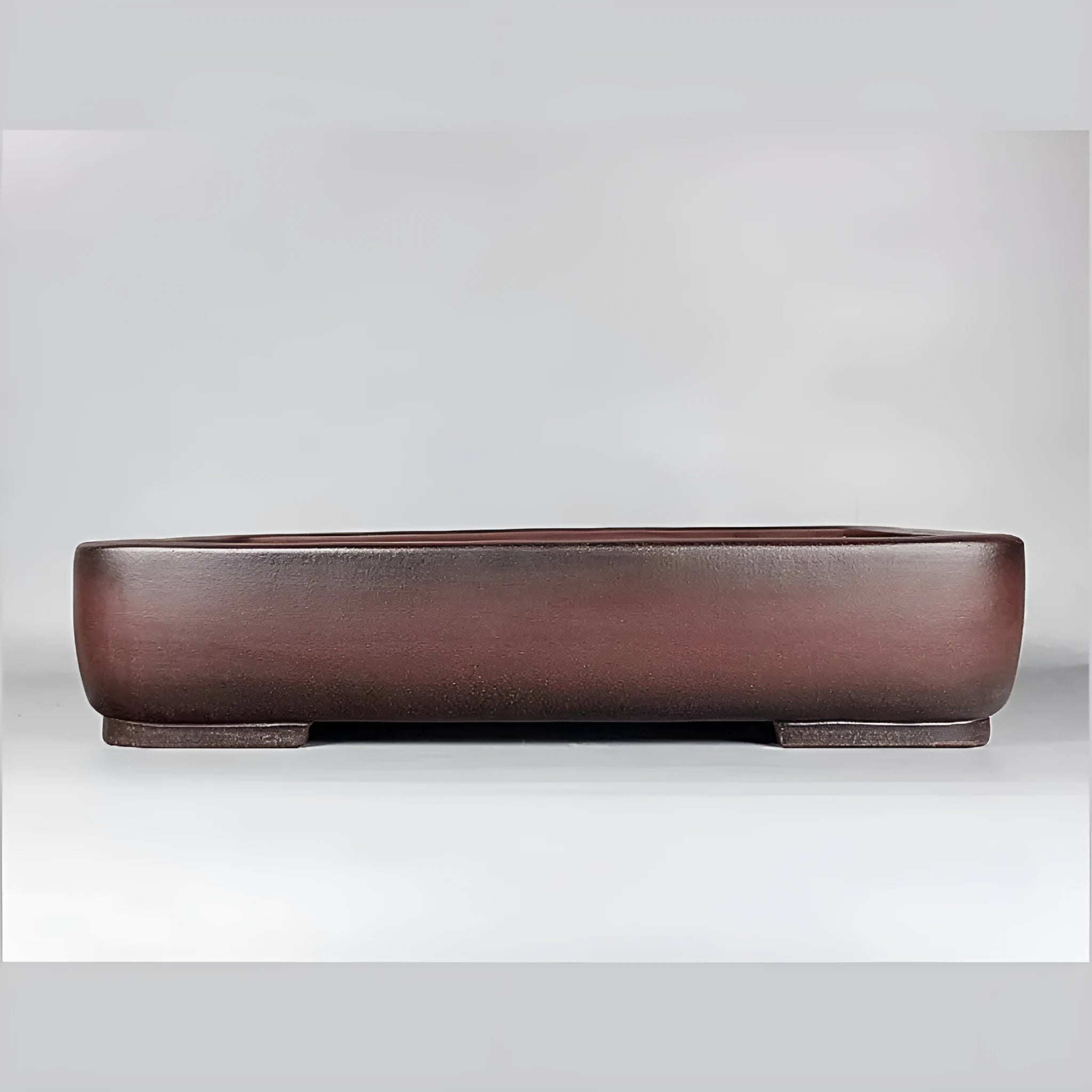 Handmade rectangular antique purple clay flower pot measuring 60x44x13cm