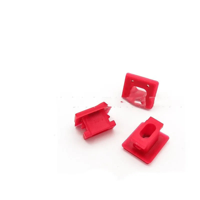 Plastic snap clips for BMW interior door and walnut trim panel fastener replacement.