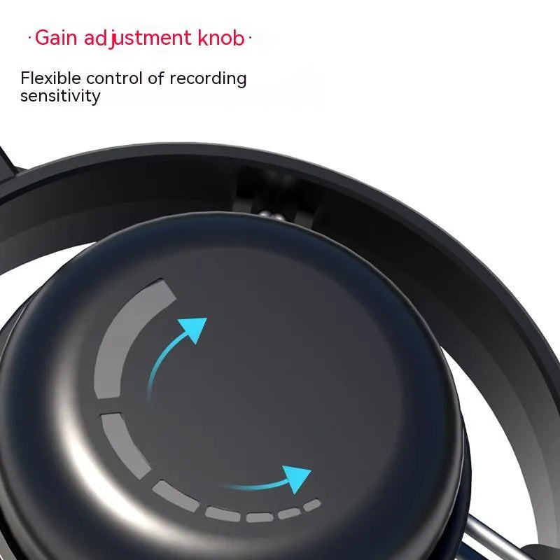 RGB condenser microphone for computer recording with black, white, and pink colour options