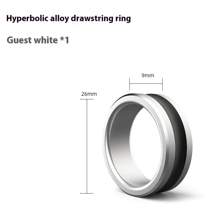 Orange and silver alloy fishing hand guard pull loop tool with non-slip grip surface