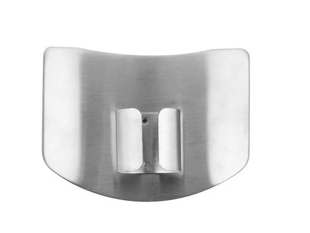 Stainless steel hand guard for finger protection when cutting vegetables