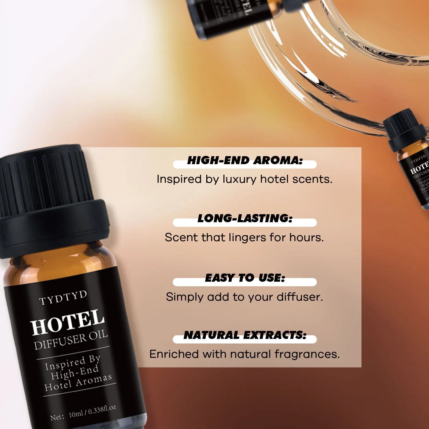 10ml natural plant fragrance essential oil bottle for aromatherapy diffusion and personal use