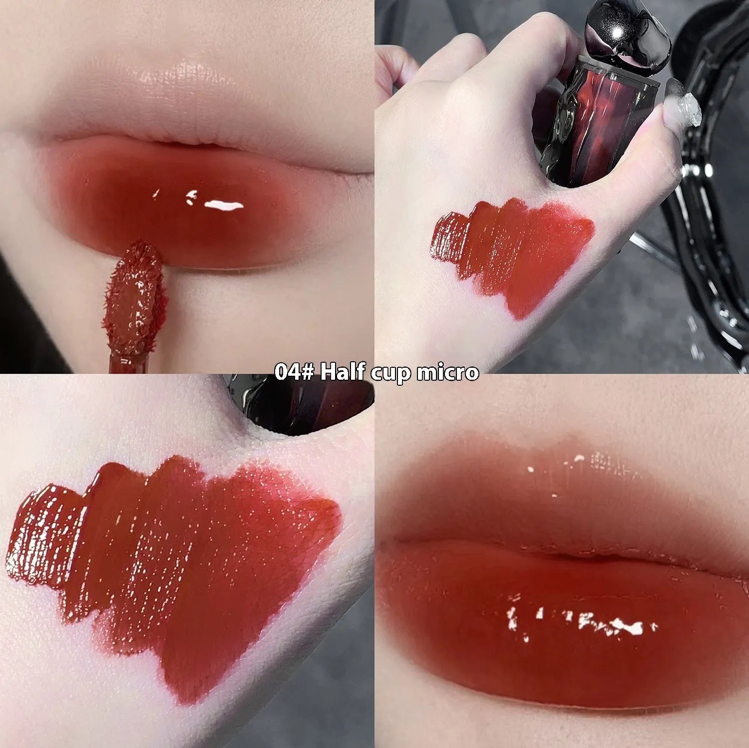 Glacier Lava Lip Lacquer in water-light mirror finish with colour correction properties