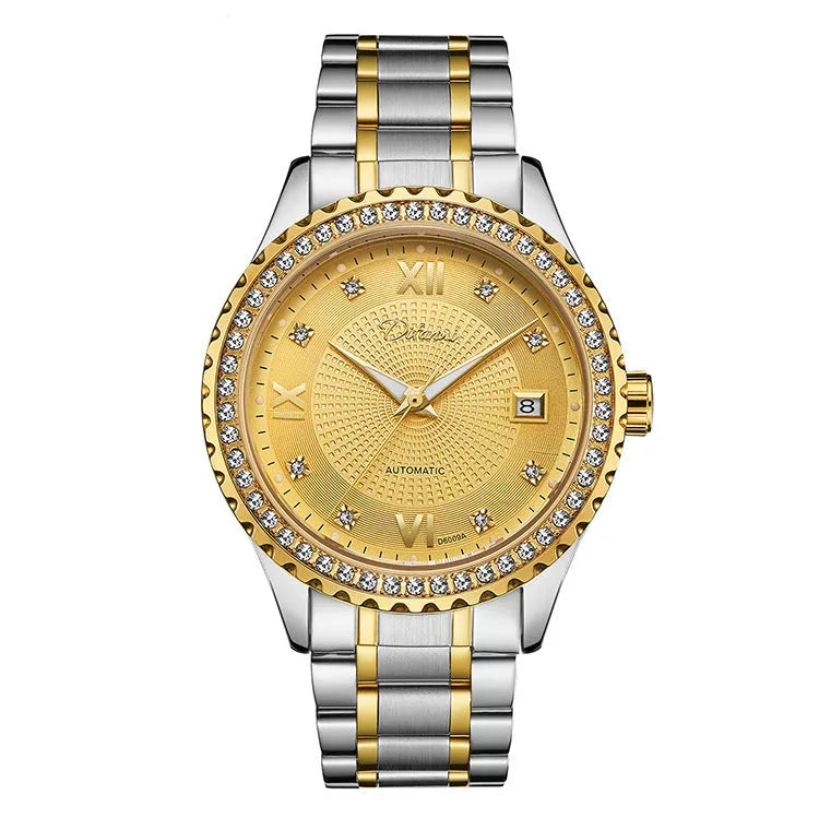 Fashionmonger automatic mechanical watch with luminous dial and waterproof case