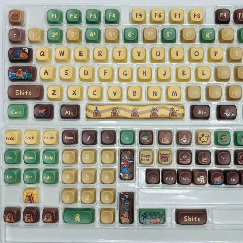 Capabala MOA height mechanical keyboard replacement keycaps 130 key set