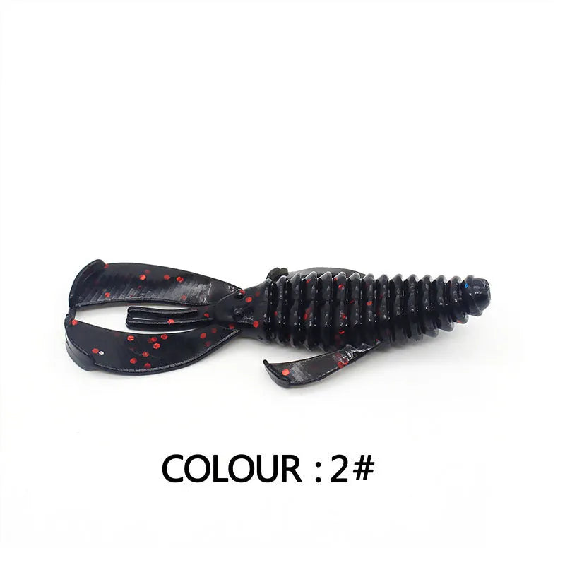 PVC fishing soft bait lure in 8cm and 12cm sizes with multiple colour options for anglers