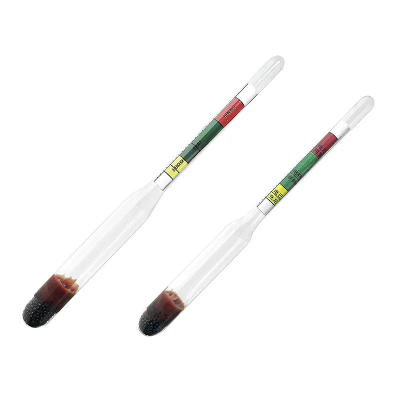 Glass electrohydraulic hydrometer for automobile battery testing with 330mm length and suction mechanism