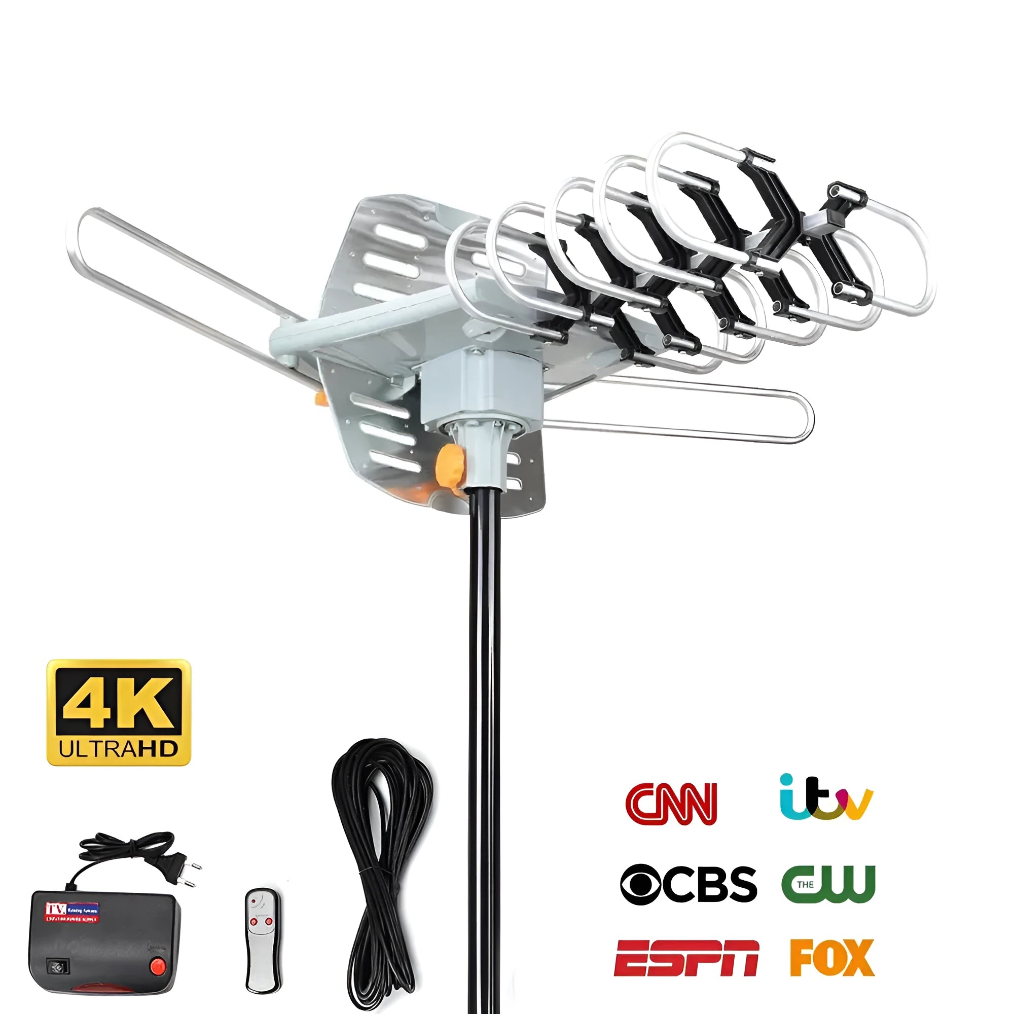 GR-1002 outdoor television antenna with rotatable design for directional adjustment