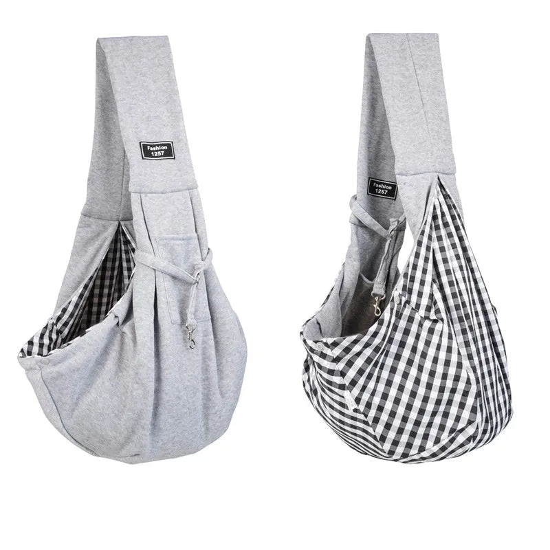 Large foldable cat-themed messenger backpack in multiple colours, showing adjustable strap and multiple pockets.