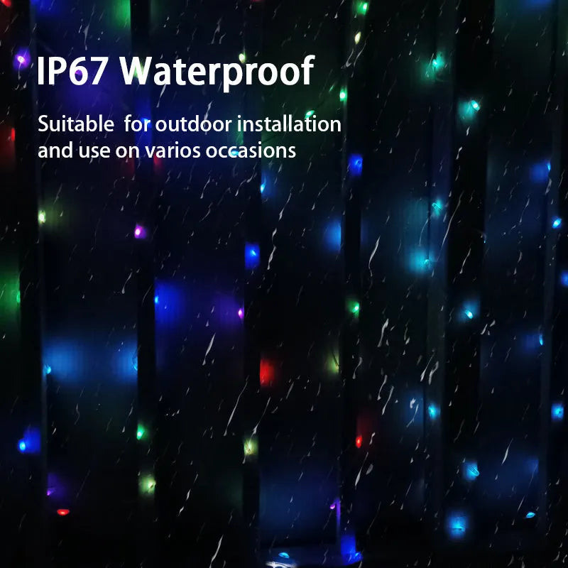 10-metre LED decorative fairy lights with 100 multi-colour bulbs for festivals and parties