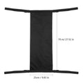 Black cylindrical outdoor pannier bag for wheelchair oxygen cylinder made from 600D Oxford cloth.