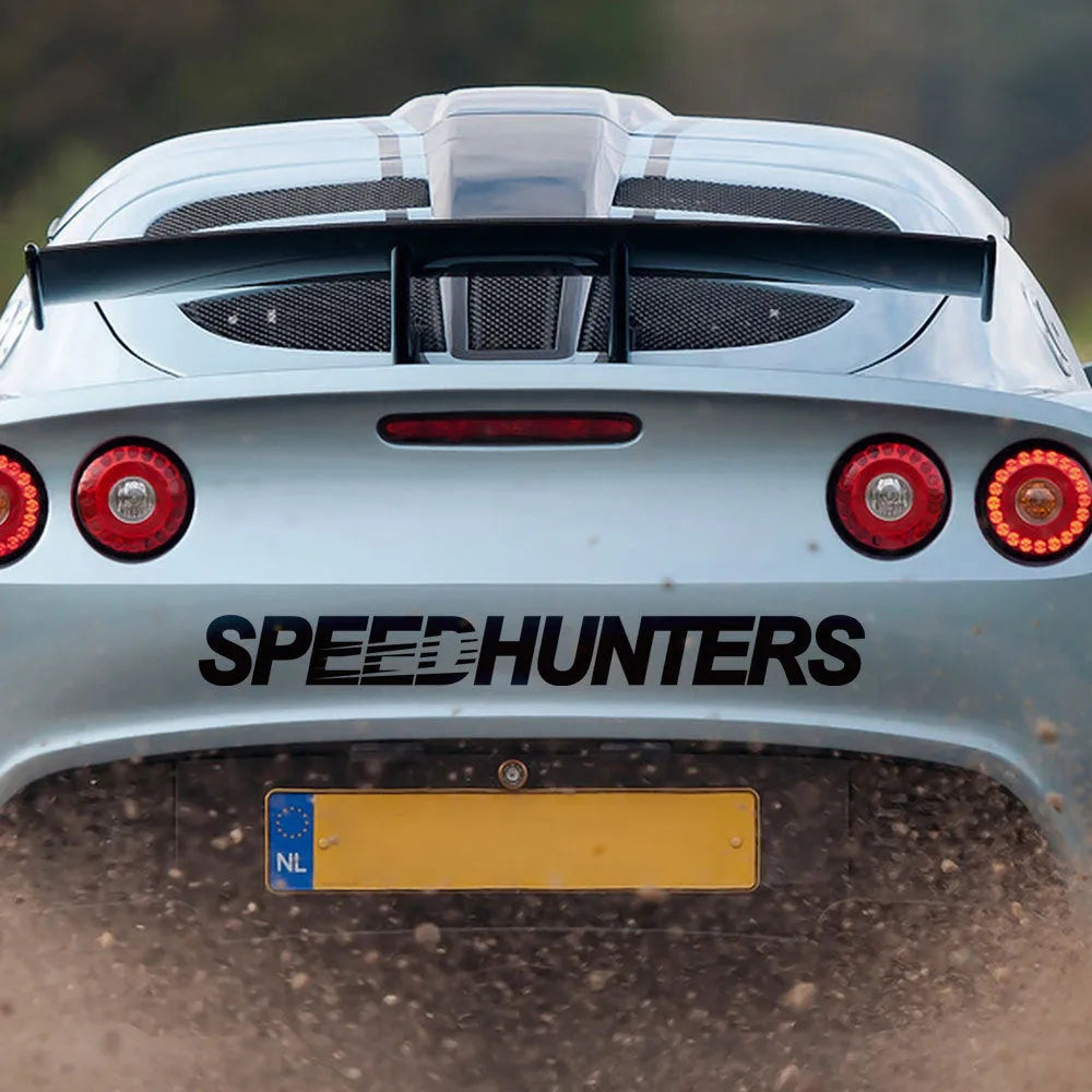 Reflective graphic vinyl car sticker measuring 59 by 10 centimetres.