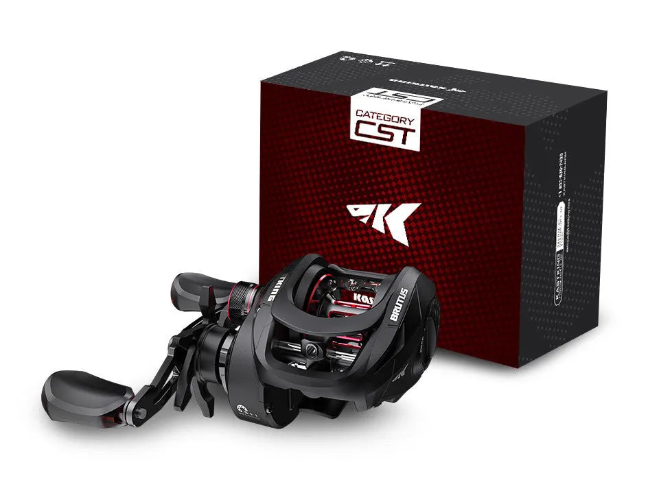 Drip wheel fishing reel with left or right hand retrieve option and included storage vessel