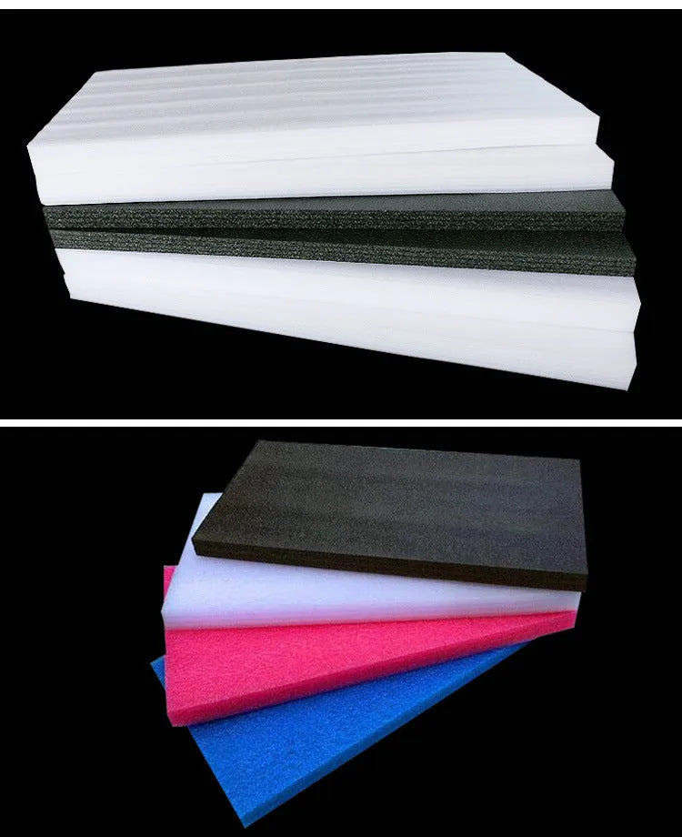 Large white rectangular high density EPE pearl cotton foam board sheet for packaging and crafts