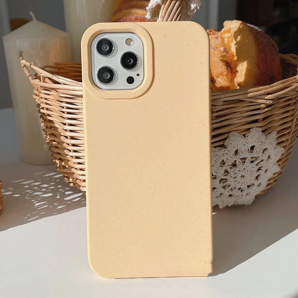 Wheat straw fibre iPhone case in seven colour options for iPhone 11 to 14 Pro Max models