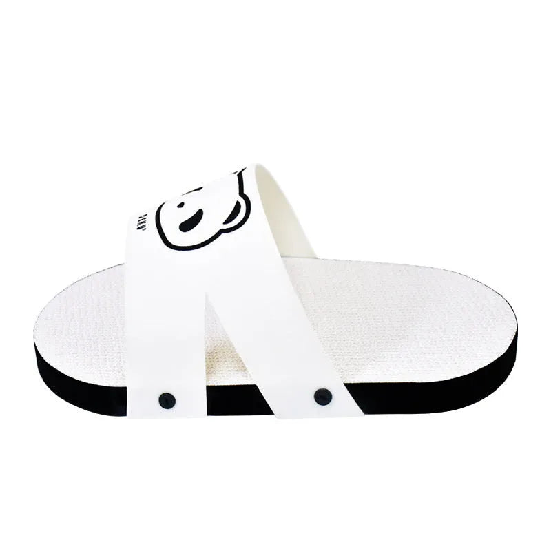 White corrugated paper cat scratch board slipper style design