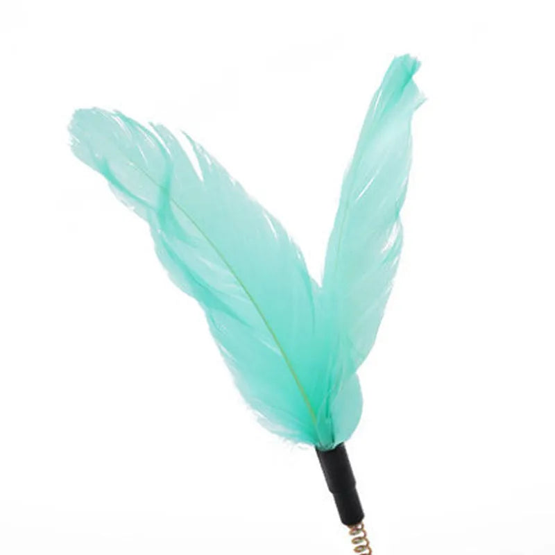 Pink cat tumbler turntable toy with rotating mechanism and cat stick, 17x10 cm dimensions