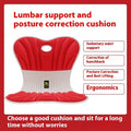 Ergonomic office seat cushion for waist support and posture correction in five colour options